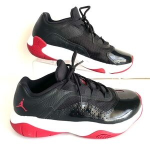 Nike Air Jordan 10 CMFT Low Size 6.5Y Black White Gym Red kids